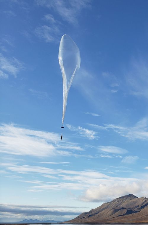 Image of a WindBorne balloon
